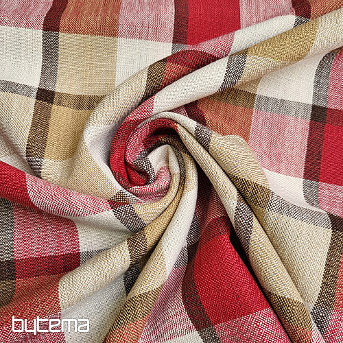 Dekorativer Stoff ATILA ROT