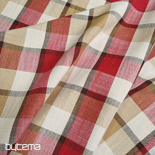 Dekorativer Stoff ATILA ROT