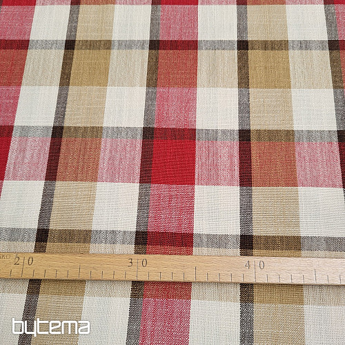 Dekorativer Stoff ATILA ROT