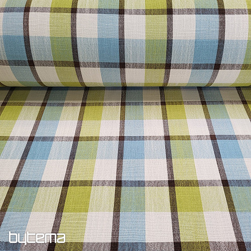 Dekorativer Stoff ATILA BLAUGRÜN