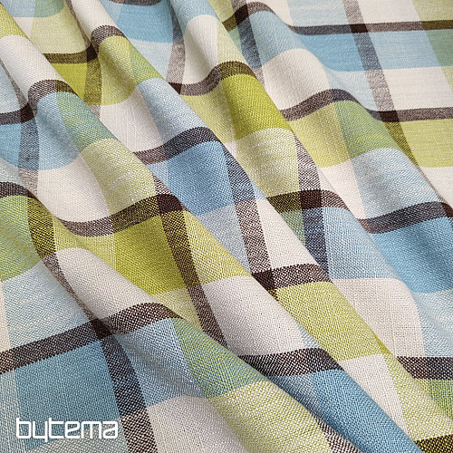 Dekorativer Stoff ATILA BLAUGRÜN