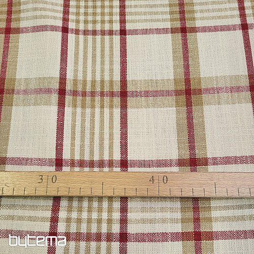 Dekorativer Stoff ANZOL ROT