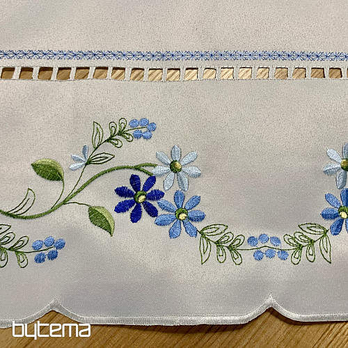 Bestickte Tischdecke und Schal VERGESSENE BLUMEN