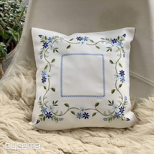 Bestickter dekorativer Bezug VERGESSENE BLUME