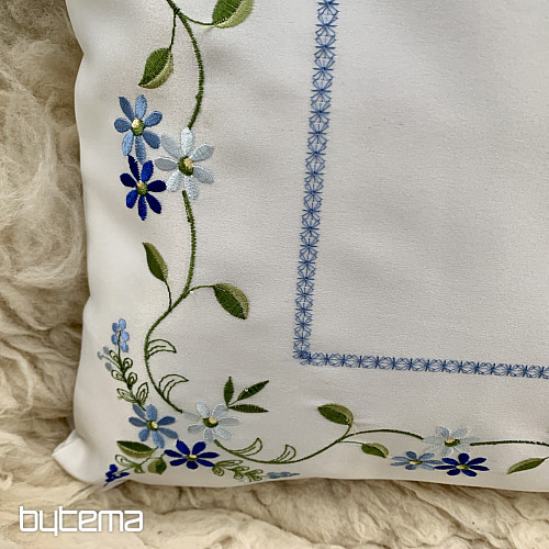 Bestickter dekorativer Bezug VERGESSENE BLUME