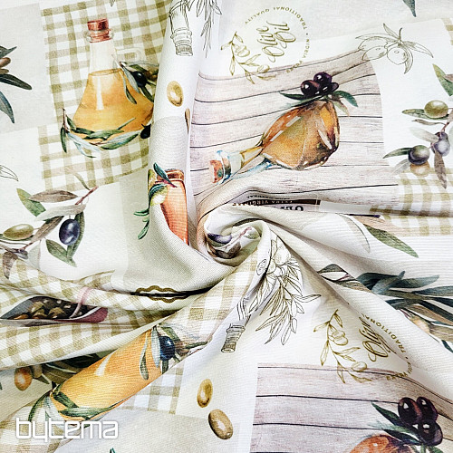 Dekorativer Stoff OLIVEN PICUAL