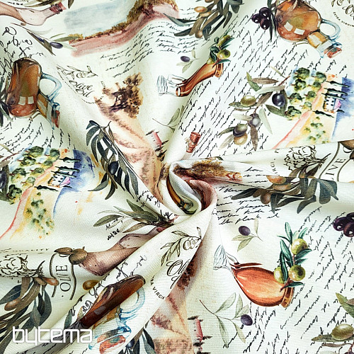 Dekorativer Stoff OLIVY FARGA