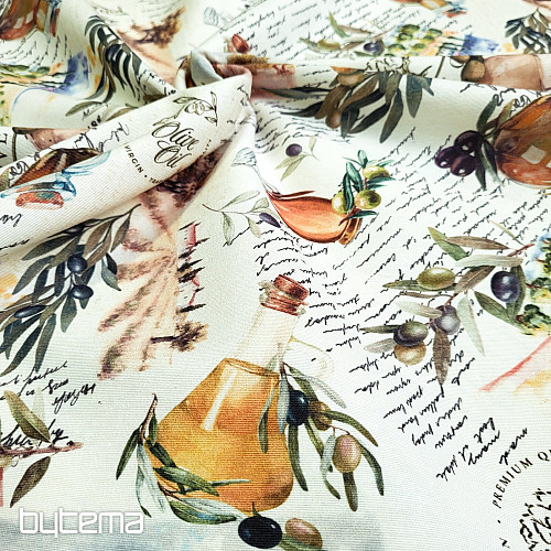 Dekorativer Stoff OLIVY FARGA