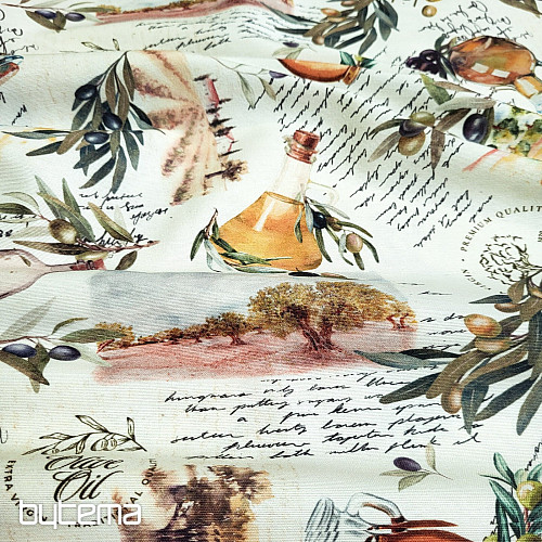 Dekorativer Stoff OLIVY FARGA