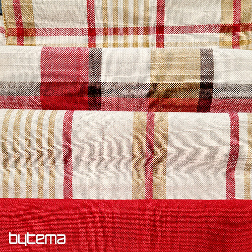 Dekorativer Stoff VALS ROT