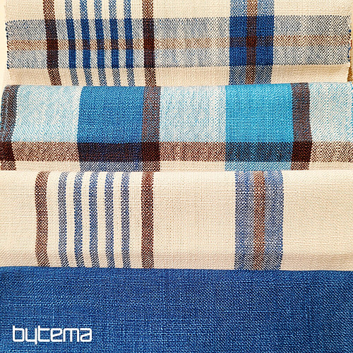 Dekorativer Stoff VALS BLAU