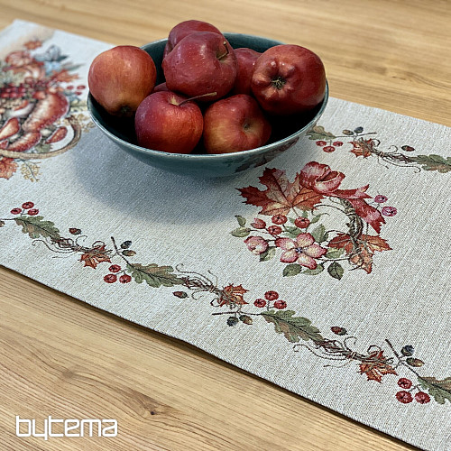 Wandteppich-Tischdecke und Schal PILZE IM WAGEN