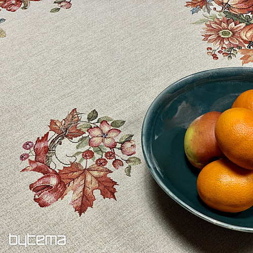 Wandteppich-Tischdecke und Schal PILZE IM WAGEN