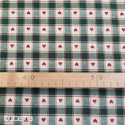 Dekorativer Stoff MAXI CORET grün