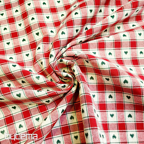 Dekorativer Stoff MAXI CORET rot