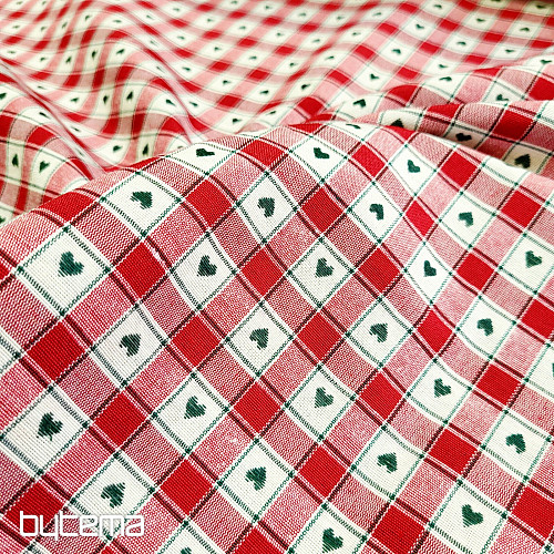 Dekorativer Stoff MAXI CORET rot