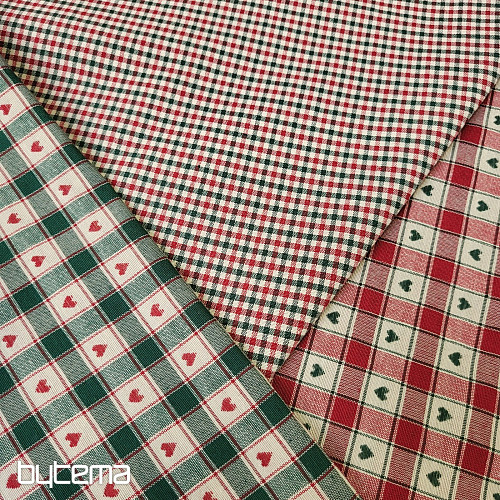 Dekorativer Stoff MAXI CORET rot