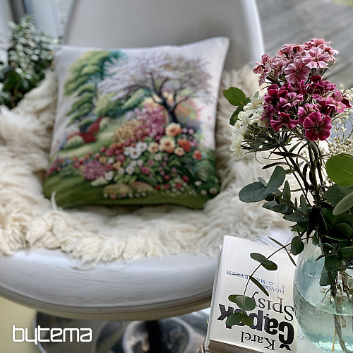 Wandteppich-Kissenbezug STILLLEBEN IM PARK