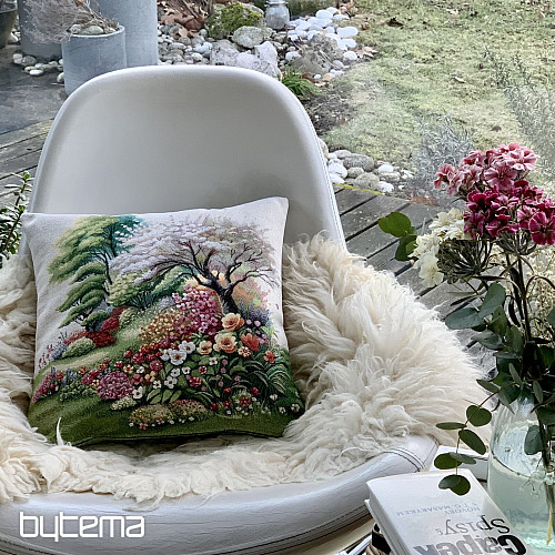 Wandteppich-Kissenbezug STILLLEBEN IM PARK