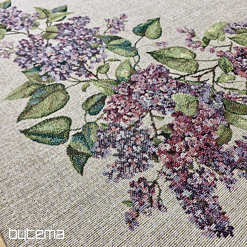 Gobelin-Tischdecke und Schal LILA