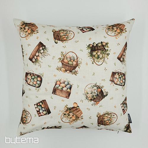 Dekorativer Kissenbezug mit bunten Eiern