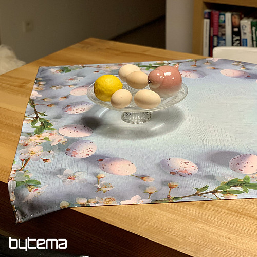Tischdecke und Schal OSTERN mit Blumen