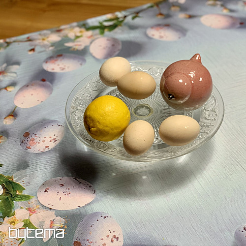 Tischdecke und Schal OSTERN mit Blumen