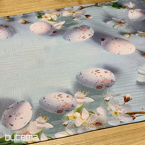 Tischdecke und Schal OSTERN mit Blumen