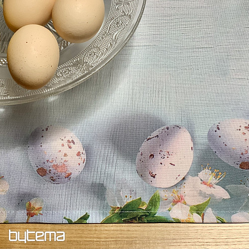 Tischdecke und Schal OSTERN mit Blumen