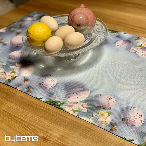 Tischdecke und Schal OSTERN mit Blumen