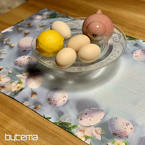 Tischdecke und Schal OSTERN mit Blumen