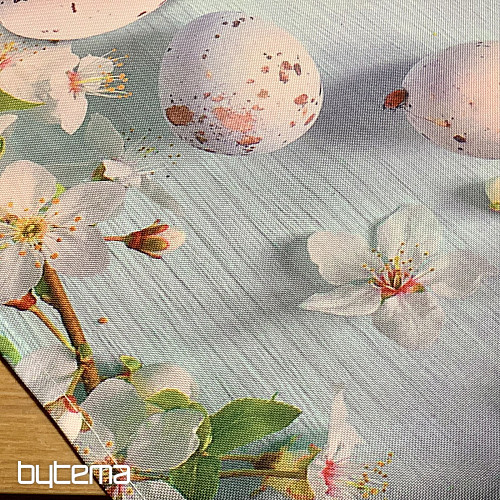 Tischdecke und Schal OSTERN mit Blumen