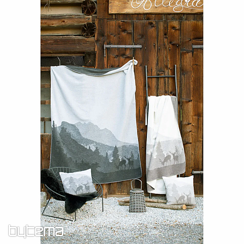 Dekorative Abdeckung DF JELEN SILVRETTA braun