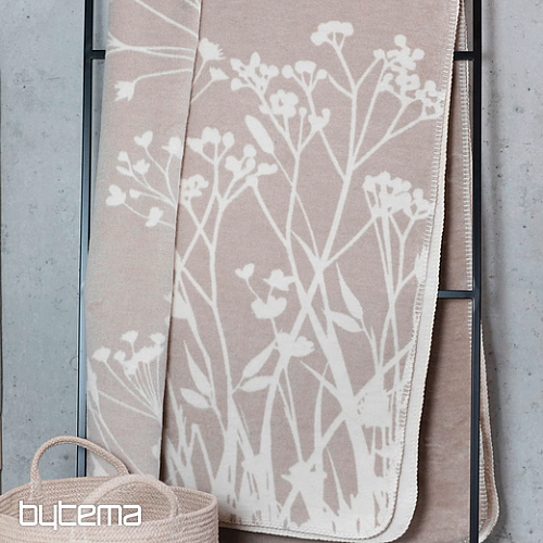 Decke aus Bambusgras, ecru