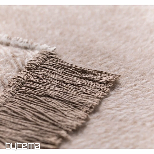 Decke VIENNA ECRU mit Fransen