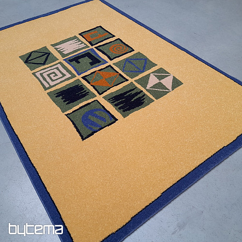 Moderner Teppich mit geometrischen Mustern