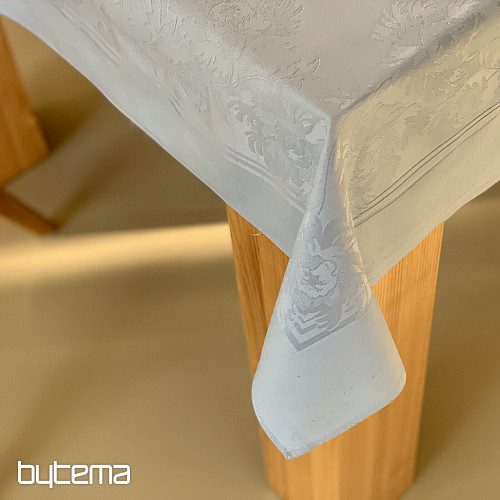 Tischdecke DAMASK hellblau 130 x 230