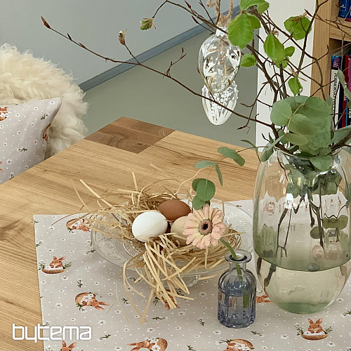 Ostertischdecke und Schal BUNNY NELA