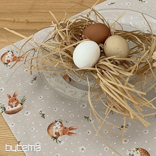 Ostertischdecke und Schal BUNNY NELA