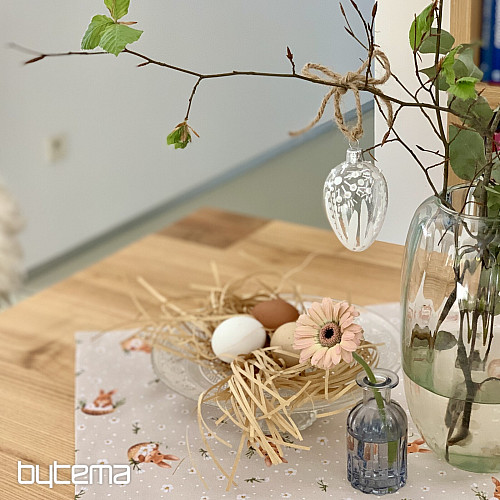 Ostertischdecke und Schal BUNNY NELA