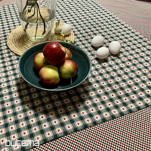 Tischdecke und Schal MAXI CORET grün