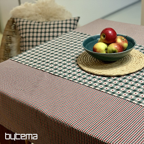 Tischdecke und Schal MAXI CORET grün