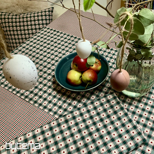 Tischdecke und Schal MAXI CORET grün