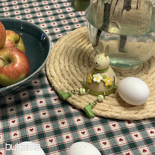 Tischdecke und Schal MAXI CORET grün