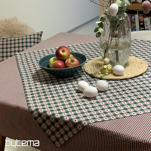 Tischdecke und Schal MAXI CORET grün