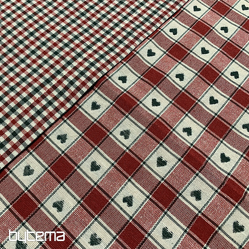 Tischdecke und Schal MAXI CORET rot