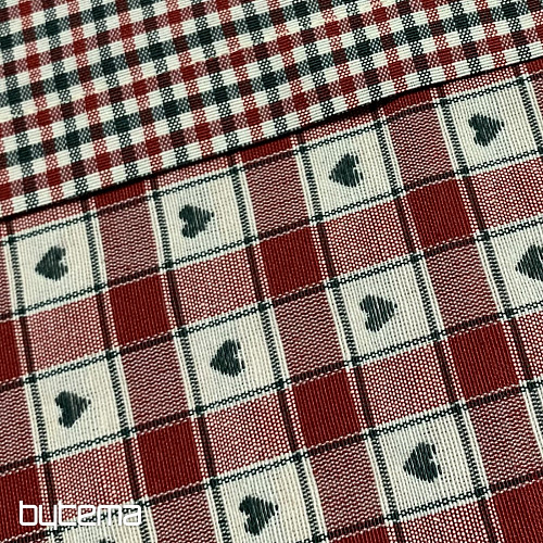 Tischdecke und Schal MAXI CORET rot