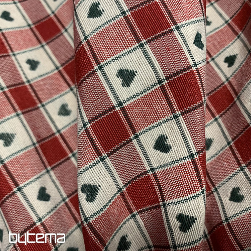 Tischdecke und Schal MAXI CORET rot