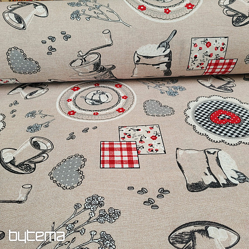 Dekorativer Stoff KAFFEEDUFT