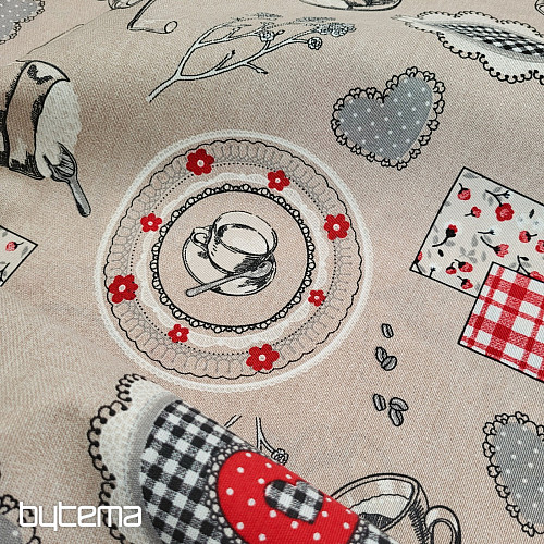 Dekorativer Stoff KAFFEEDUFT